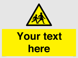 Custom Warning children Sign